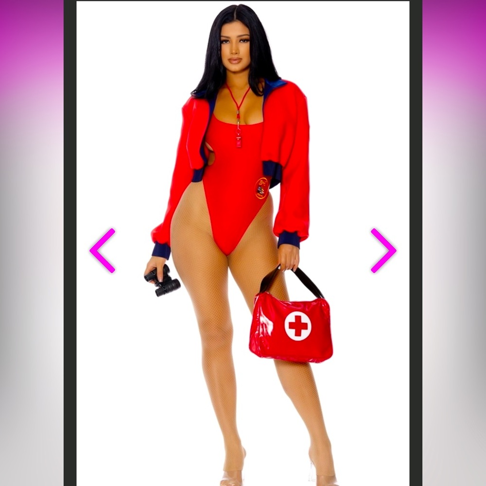 Sexy lifeguard Halloween costume. NBW